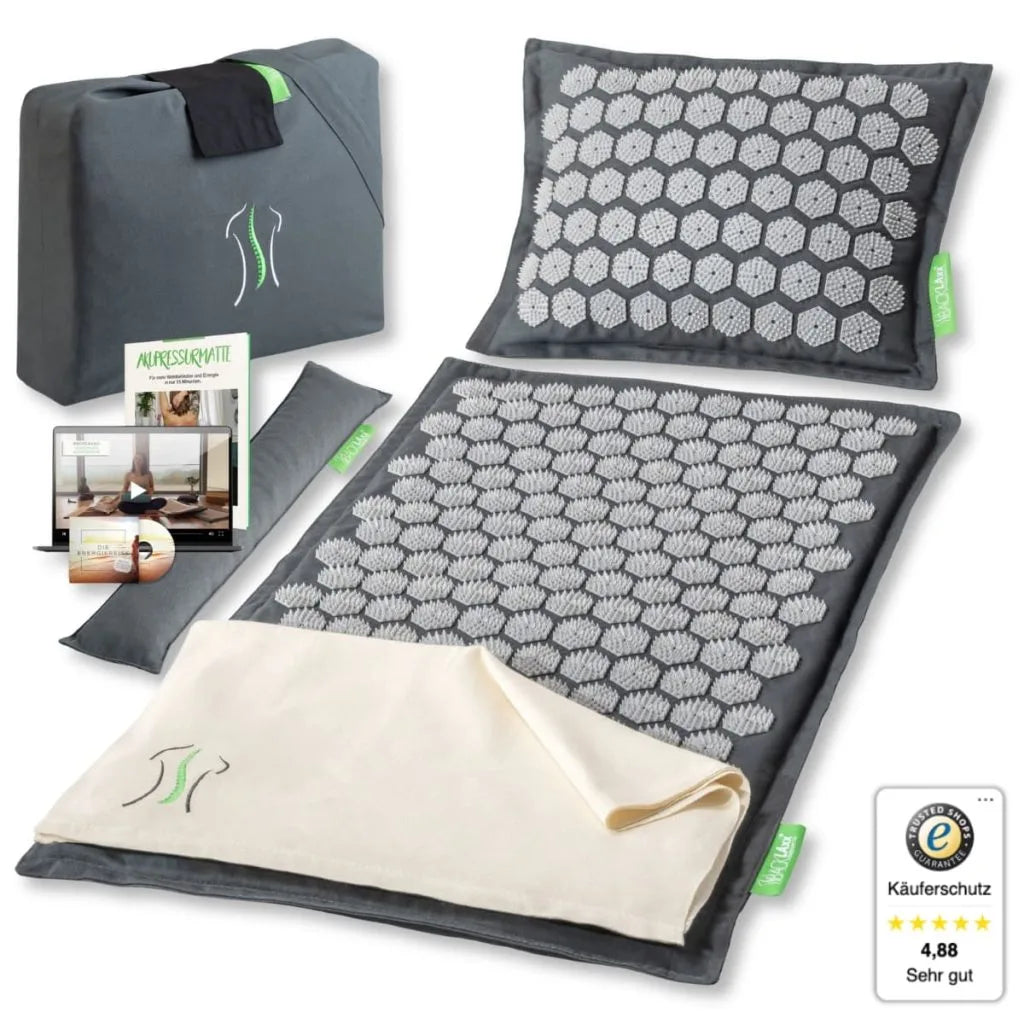 BackLaxx Acupressure Mat & Pillow Set