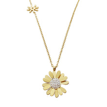 Tournesol Crystal Daisy Pendant — 18K Gold Plated