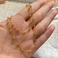 Maeve Diamond-Cut Beaded Choker — 18K Gold Plated