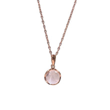 Aphrodite Rose Quartz Orb Pendant — Rose-Gold Plated