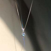 Étoile Solitaire Crystal Pendant — Sterling Silver Box Chain