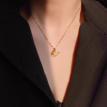 Monarch Frosted Butterfly Pendant — 18K Gold Plated