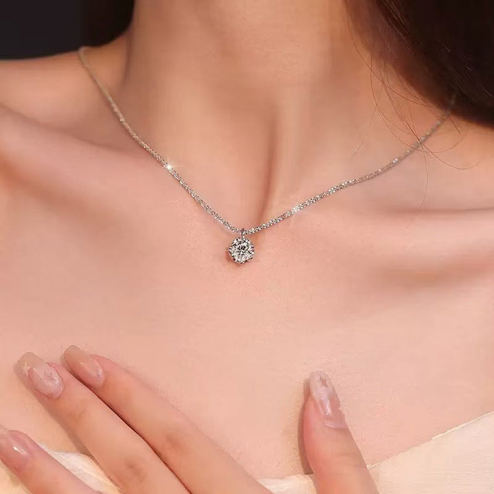 Versailles Tennis Solitaire Necklace — S925 Sterling Silver