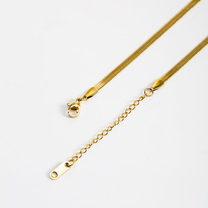 Riviera Snake Chain Butterfly Pendant — 18K Gold Plated