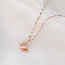 Monarch Frosted Butterfly Pendant — 18K Gold Plated