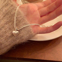 Esmé Whisper-Chain Heart Pendant — Sterling Silver