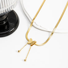 Riviera Snake Chain Butterfly Pendant — 18K Gold Plated