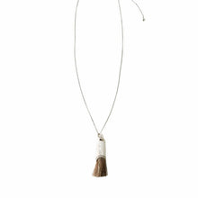 Maison Brushed Tassel Pendant — Layered Boho Heritage Necklace