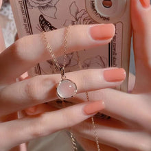 Aphrodite Rose Quartz Orb Pendant — Rose-Gold Plated
