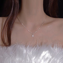 Stella Layered Star Cluster Necklace — Sterling Silver Pavé