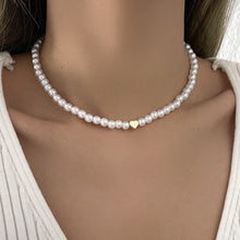 La Perla Heart-Bead Pearl Choker — Freshwater Look