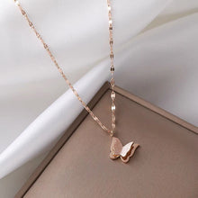 Monarch Frosted Butterfly Pendant — 18K Gold Plated