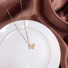Monarch Frosted Butterfly Pendant — 18K Gold Plated