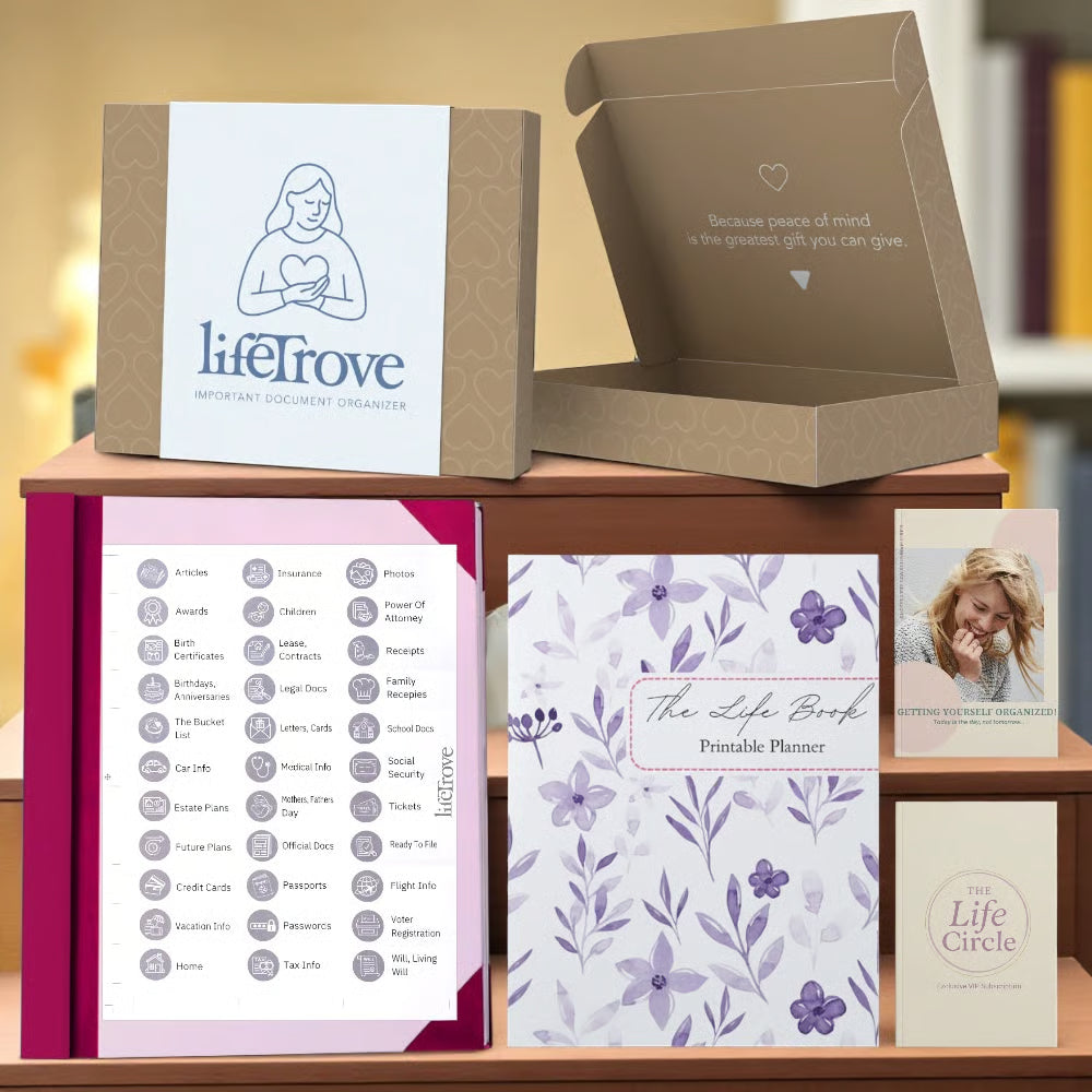 The Life Book Document Organizer - Complete Organization System + 4 FREE Bonuses (PT)