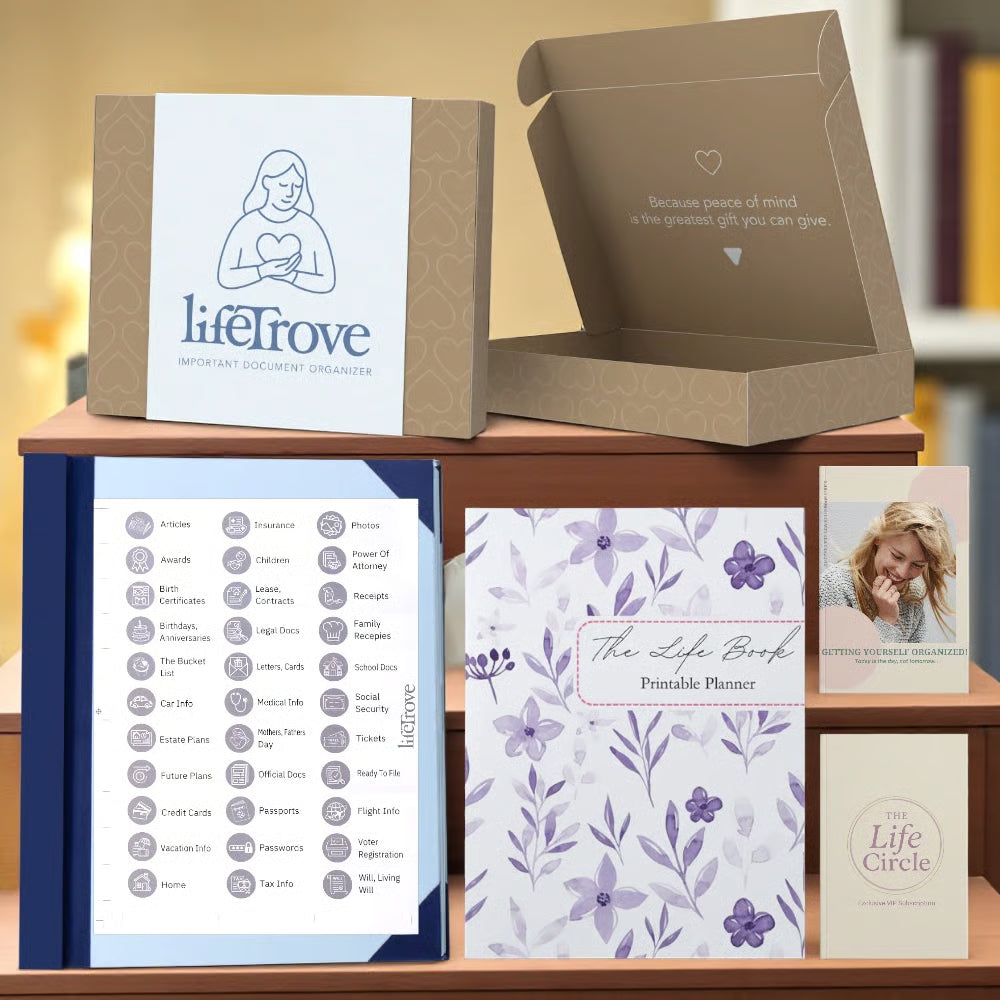 The Life Book Document Organizer - Complete Organization System + 4 FREE Bonuses (PT)