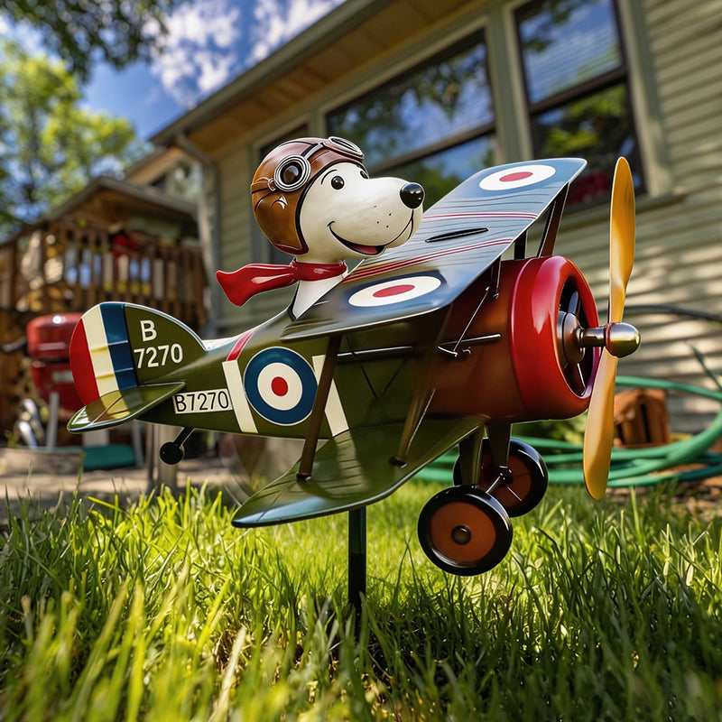 "Sky Ace" Stainless-Steel Garden Wind-Spinner