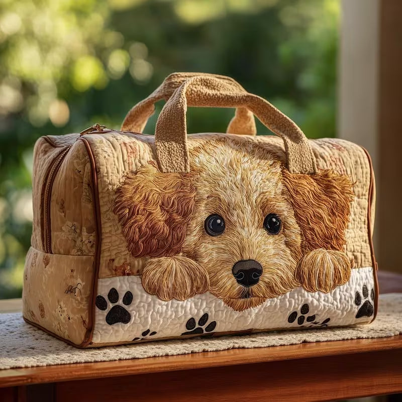 Hand-Quilted Snug World Travel Bag