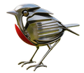 Hand-Welded Robin Cutlery Figure